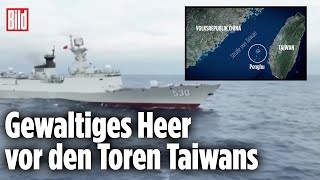 Dreitägige Militärübung ChinaManöver bedroht Taiwan [upl. by Joo866]