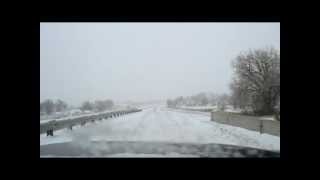 Driving through Billings MT in the Snow [upl. by Anitra]