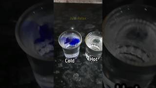 Ink Reacts in Cold water and Hot water experiment science experiment shorts short asmr art [upl. by Bertram]