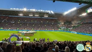 Celtic Park Erupts As The Champions League Anthem Starts Playing  Celtic Glasgow vs Real Madrid [upl. by Aicenav749]