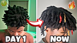 LETTING MY DREADS TURN INTO FREEFORM DREADS🔥 FREEFORM DREAD JOURNEY [upl. by Stedt]