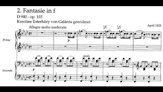 Franz Schubert  Fantasia for piano 4 hands in F minor D 940 [upl. by Dat]