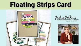 Floating Strips Card Get In Line To Make Some Fun Handmade Cards [upl. by Lateh500]