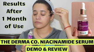 The Derma Co Niacinamide Serum Demo amp Review  How To Use Niacinamide Serum For Acne Pimple Marks [upl. by Nicole]