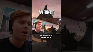 WICKED FIRST LOOK TRAILER REACTION wicked wickedmusical wizardofoz trailer reaction fyp [upl. by Annij]