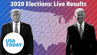 WATCH Election results for Trump Biden and key swing state races  USA TODAY [upl. by Walford]