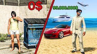 DE PAUVRE A RICHE EN 5 MINUTES SUR GTA ONLINE [upl. by Gensler]