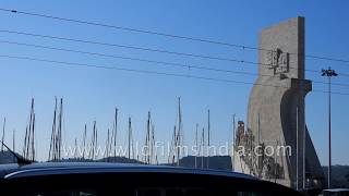 The Padrao dos Descobrimentos celebrates Portugal’s seafaring history Belem [upl. by Aisaim]