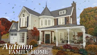 Bloxburg Autumn Roleplay Home  Speedbuild  Roblox Bloxburg [upl. by Caro374]