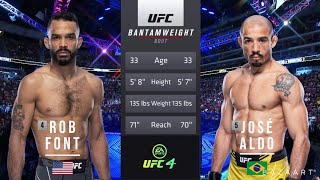 JOSE ALDO VS ROB FONT FULL FIGHT UFC FIGHT NIGHT [upl. by Eile]