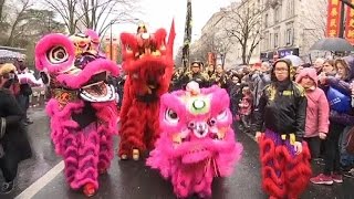 Le nouvel an chinois fêté à Paris [upl. by Kloman]