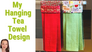 Easy DIY Hanging Tea Towel Tutorial  No Buttons Snaps or Velcro Simple and Modern [upl. by Anawal616]