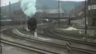 86 1001 und BR 219 im alten Bhf Greiz am 11101993 [upl. by Anattar]