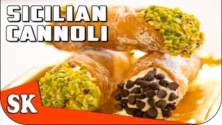 SICILIAN CANNOLI RECIPE  How to Make Cannoli [upl. by Ephram]