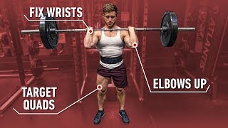 HOW TO FRONT SQUAT Build Bigger Quads amp A Stronger Squat [upl. by Leugimsiul]