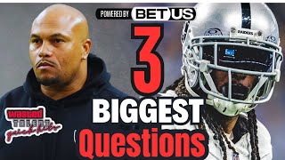 Las Vegas Raiders3 Biggest Remaining Questions for The Raiders Ahead of NFLSeason2024BetUSTV [upl. by Udella41]