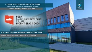 Lekkoatletyka  Halowe Mistrzostwa Polski U18 amp U20  Wrocław 2024  LIVE  Dzień 2 Sesja 1 [upl. by Aitsirt]