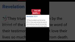 You will testify viralvideo propheticwordfortodayfromgod bibleverse shortsvideo [upl. by Anowahs]