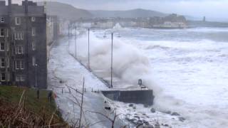 Huge Storm Waves Aberystwyth 3 January 2014  Part 2 [upl. by Luapnoj788]