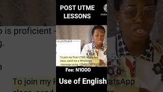 2024 Post UTME Post UTME Past Questions and Answers Post UTME Use of English postutme [upl. by Noet]