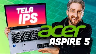 Review Notebook ACER Aspire 5 A51454 BOM e BARATO com tela IPS 💻 Custo benefício 2022 😱11ª geração [upl. by Serica62]