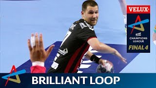 Excellent penalty from Vardars right wing Cupic  VELUX EHF FINAL4 [upl. by Morly]