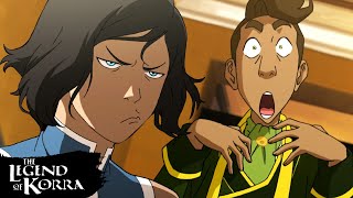 Team Avatar Rescues Prince Wu  Full Scene  The Legend of Korra [upl. by Alyad]