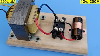 12V 200A DC from 220v  Powerful Battery Charger 12V How to Make 12v Battery Charger [upl. by Kruse]