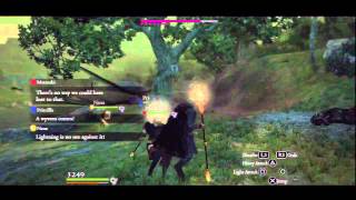 Dragons Dogma Sorceror vs Wyvern Double High Bolide [upl. by Nogaem]