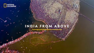 Kumbh Festival  India from Above  National Geographic [upl. by Aihsyak]