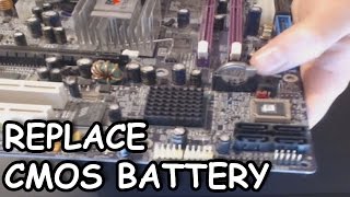 How To Change The CMOS Battery In Your Desktop Computer EASY [upl. by Coucher]