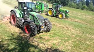 Fendt 724 und John Deere 6140R mit JD990 [upl. by Maxfield]