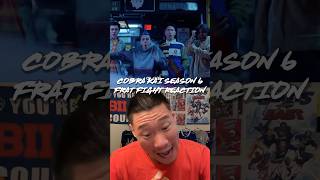 Cobra Kai Season 6  Frat Party Fight REACTION shorts cobrakai [upl. by Doak197]