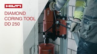 INTRODUCING the Hilti diamond coring tool DD 250 [upl. by Clareta]