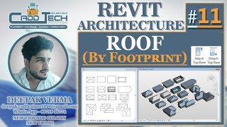 11  Roof By Footprint  How to make Roof in Revit architectre Deepak Verma [upl. by Darrel]