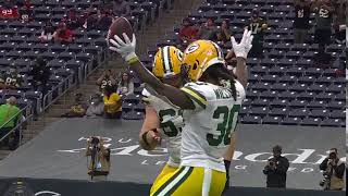 Jamaal Williams does 3 Pumps Hingle Mccringleberry Celebration [upl. by Kerred]