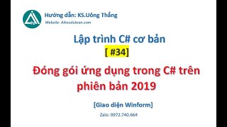 34 Đóng gói ứng dụng ngay trong phiên bản Visual Studio 2019 [upl. by Airehtfele328]