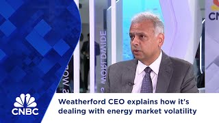 Weatherford CEO explains how its dealing with energy market volatility [upl. by Anirazc588]