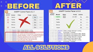 Fix Error Apache Shutdown Unexpectedly in XAMPP SOLVED [upl. by Nyral]