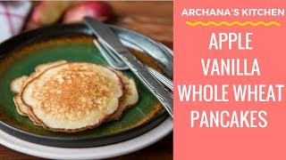 Apple Vanilla Pancake  Continental Breakfast Recipes by Archanas Kitchen [upl. by Matrona]