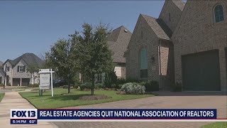 Real estate agencies quit National Association of Realtors  FOX 13 Seattle [upl. by Ola10]