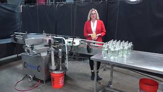 Krones Automatic Inline Cold Glue SpotWrap Labeler Demonstration [upl. by Amaryl]