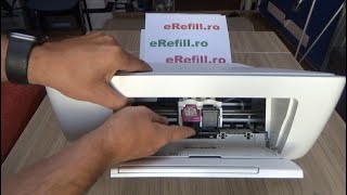 How to remove  install cartridge DeskJet 2320 2710 2720 2732 305 305XL [upl. by Eshelman]