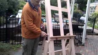 Easel  Horizontal to Vertical H Frame Art Easel Model HHV2000 [upl. by Barbabra561]