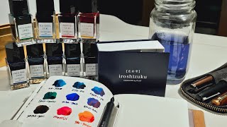 나의 이로시주쿠 잉크들 my iroshizuku inks 그라필로 발색 graphilo [upl. by Yug]