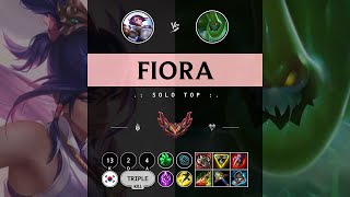 Fiora Top vs Zac  KR Grandmaster Patch 1411 [upl. by Alburg597]