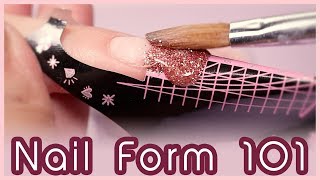 How to Apply Acrylic on Nail Forms for Beginners [upl. by Ebonee]