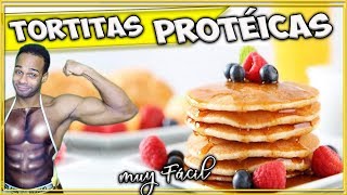 TORTITAS PROTÉICAS Receta Fácil 🥞 Desayuno fitness saludable [upl. by Winfrid145]