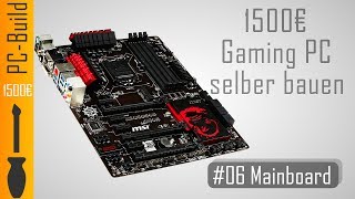 Gaming PC bauen 06  Mainboard einbauen GamingPC Build German [upl. by Akilegna640]