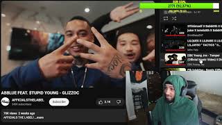 ABBLUE FEAT TUPID YOUNG  GLIZZOC Reaction [upl. by Halilak]